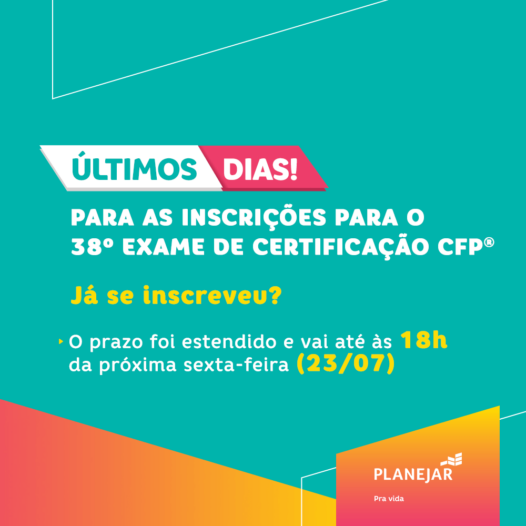 Inscreva-se para o 38º Exame de Certificação CFP®